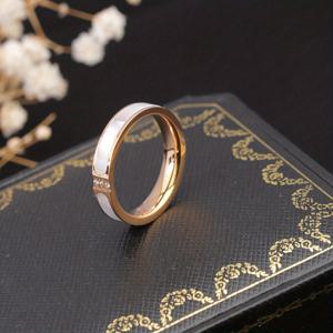 TEMU 여성용 스테인리스 스틸 반지 - 귀여운 반짝이는 주얼리, 일상 착용, 파티, 연중 우아함, 특별한 행사에 적합한 변색 없는 스테인리스 스틸 밴드