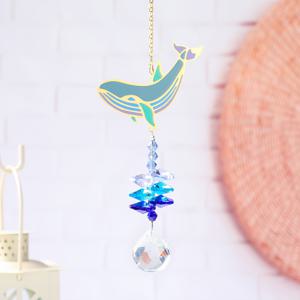TEMU 인조 컬러 메탈 바다 고래 돌고래 해마 선캐처 라이트 럭셔리 행잉 장식품 자동차 펜던트 장식 기념품 가정 장식 창문 조명기구 장식 정원 가정 결혼식 장식품 선캐처 멀티컬러 행잉 실내/실외 펜던트 DIY 정원 장식 행잉 펜던트 결혼식 파티 장식 가정용 문 커튼 고리 크리스마스 트리 장식 친구 선물용 행잉 장식품