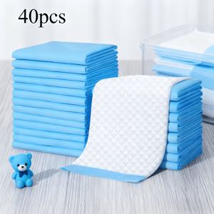 TEMU 40개입 강아지 기저귀 패드 두꺼운 강아지 기저귀 애완동물 종이 기저귀 패드 애완용품 강력한 흡착력