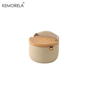 TEMU KEMORELA 세라믹 양념통 세트 1/2/3개, 주방 향신료 용기, 글루타메이트 용기, 뚜껑 포함 소금 & 후추 용기, 스푼 & 트레이 포함 식품 보관 상자, 주방 수납을 위한 디자인