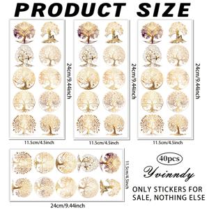 TEMU 40 세트의 생명의 나무 UV DTF 컵 - 이 고접착 UV DTF는 유리, 16온스 머그, 자동차 창문, 태블릿, 보온병 컵 및 노트북에 사용하기에 적합합니다. 방수 전사이며 컵과는 별도로 판매됩니다.