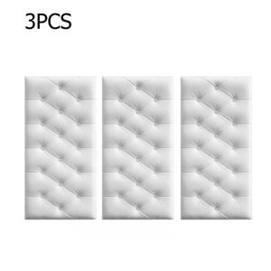 TEMU 3개입 3D 엠보싱 XPE 폼 접착식 벽 패널 - 두꺼운 인조 가죽 질감, 방수 방음 충격 방지, 침실 거실 욕실 홈 데코용 탈부착 및 커팅 가능