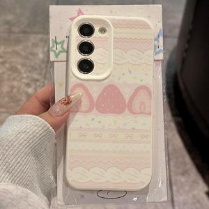 TEMU 핑크 베리 폰 케이스 - 삼성 갤럭시 A15/A14/A13/A55/A72/S10/A05s/A12/A32/S22/S23/S24/S21/A50/A51/A52/S20/A25/S10 호환 - 스타일리시하고 내구성 강화