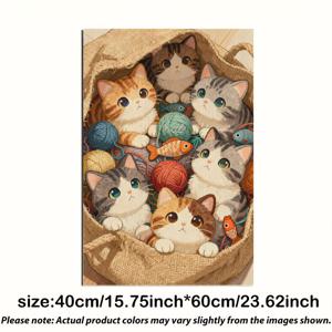 TEMU 1개 접착식 고양이 스크래칭 보드 – 다용도 실내 매트, 발톱 연마 및 등반용, 고양이를 위한 재미있는 장난감, 홈 데코레이션에 이상적, 가구 보호, 휴일 선물로 적합