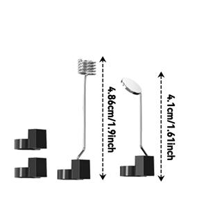 TEMU WKR 산업용 내시경 액세서리 세트 (후크: 열쇠/열쇠고리 집기용, 자석: 금속물 집기용, 측면 뷰 미러: 측면 시야 확보용, 조합: 후크, 자석, 측면 미러 고정용 액세서리), 다양한 내시경용 실용적인 액세서리로 적합