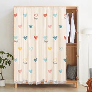 TEMU YYT 벨크로 커튼 이중 망사 커튼 쉽게 설치,공간분리,암막, 가리개, 가림막커튼, 문가리개, 조림식, 귀여운, 수납장가리개,가정용, 기숙사용, 학생용품,모기 및 파리 및 먼지 방지, 사계절 용품, 크리스마스 선물