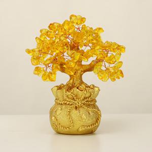 TEMU 집들이 성공 축하 선물로 금빛 크리스털 머니트리