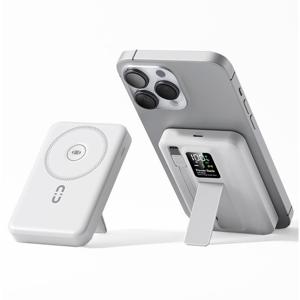 TEMU 15W 무선충전 내장 양방향 입출력 고속충전 C타입 케이블 4in1 애플워치 맥세이프 호환 맥세이프 대용량 고속충전 보조배터리 10000mAh