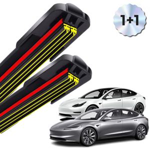 TEMU 1+1 트리플X2 모델3 전차종 와이퍼 블레이드 윈도우브러쉬