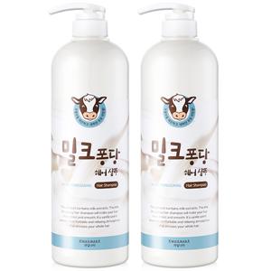 TEMU 밀크밀크 우유 헤어샴푸 1000ml X2개 대용량