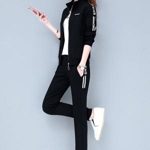 TEMU 여성용 우아하고 편안한 스포츠 수트, 가을 패션, 봄가을 루즈 캐주얼 플러스 사이즈 투/쓰리피스 세트