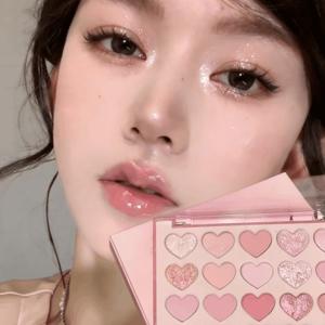 TEMU 20컬러 섀도우팔레트 아이섀도우 블러셔 하이라이팅에 섀도우 팔레트, 선물, 화장품에 적합