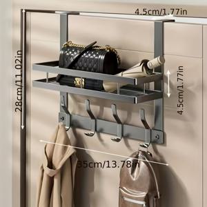 TEMU 업그레이드된 고급스러운 디자인의 다기능 코트 및 모자 후크 랙. 가방 및 기타 물품 정리에 완벽합니다. 스타일리시하고 현대적인 수납 솔루션이라서 주택 소유자에게 훌륭한 선물입니다.