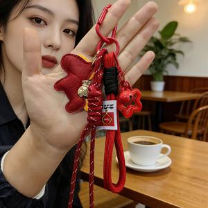 TEMU 창의적인 새해 디자인, 포니 백 참, 부는 곁에 있네, 스타일리시한 장식 액세서리, 말년을 위한 패셔너블한 자동차, 지갑 제작, DIY 지갑 제작