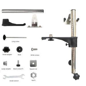 TEMU 30cm 스테인리스 스틸 원통형 걸이형 브라켓, 벽걸이용 장식용 높이 조절 및 회전식 수평계 브라켓, 천장 타일용 범용 다기능 유니버설 조인트 걸이형 브라켓, 가정용 수평계