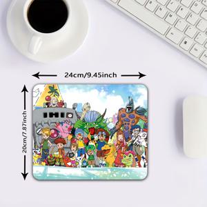 TEMU 디지몬 디지데스티드 고무 마우스 패드 | 미끄럼 방지 베이스, 휴대용 및 내구성, 사무실, 학습 및 게임에 적합