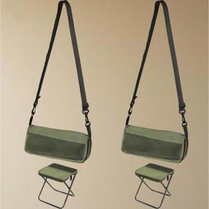 TEMU 2대형 휴대용 접이식 스툴 백팩, 경량 디자인 카본 스틸 프레임, 최대 264.55LB 내구성, 캠핑/피크닉/해변 야외 레저용 스툴, 컴팩트하고 보관이 쉬운 야외 필수품