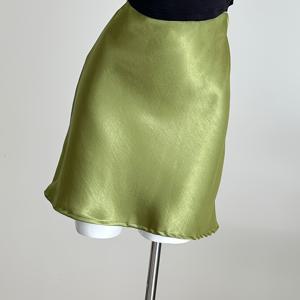 TEMU 사계절 착용 가능한 스커트, 새틴 슬림핏 지퍼 미니 스커트, 우아한 파티, Y2K, 캐주얼 엘레강스, 휴가, 외출, 출퇴근, 집, 사교 행사, 발렌타인데이, 새해 의상, 여성 의류