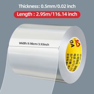 TEMU 나노 단면 접착 자동차 도어 실 투명 충돌 방지 스트립, 자유 절단 스크래치 방지 차체 보호 스트립, 아크릴 단면 테이프