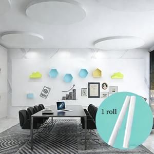 TEMU 1롤 화이트보드 벽지 - 자가 접착 스태틱 클링 탈부착 가능, 벽, 문, 유리에 적합, 쉬운 설치, 교실, 가정, 사무실 넓은 커버리지, 유리 표면용 접착제 불필요