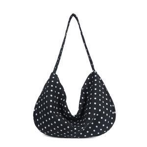 TEMU COOAMY 여성용 코듀로이 크로스바디 백 폴카 도트 핸드백 - 멀티포켓 경량 대용량 가방, 업무 및 여행에 적합한 우아한 스트랩 핸드백 (카키//)