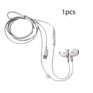 TEMU 아이폰 이어버드용 Lightning 커넥터 유선 이어폰, 내장 마이크 & 볼륨 조절 헤드폰 (아이폰 14 13 12 11 XR XS X 8 7 호환)