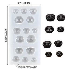 TEMU 미니 강아지 코 실리콘 몰드 | 팔찌, 귀걸이, 목걸이, 네일 아트 등 공예용 레진 몰드 | 발렌타인데이, 봄, 부활절, 어버이날에 완벽 | 브랜드: JUSBE
