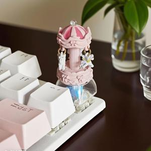 TEMU 아내 또는 딸을 위한 선물: ESC 키를 대체하는 귀여운 회전 카니발 키캡, 체리 MX 기계식 키보드에 적합한 수제 맞춤 키캡