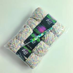 TEMU 신규 컬러! 야광 샤넬, 야광 니트, 크로셰, 멀티컬러 샤넬, 4롤 50g, 3mm 야광 샤넬, 핸드니트, 초보자용, 담요 및 가방용