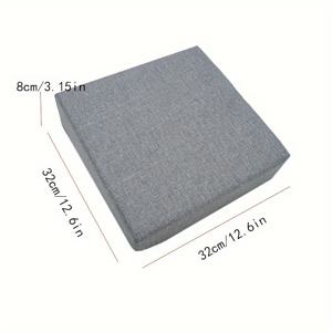 TEMU 극도로 편안한 식탁 의자 쿠션 - 부드럽고 통기성 좋은 리넨 커버, 조절 가능한 4개의 시트 벨트 버클 장착, 세탁기 사용 가능, 관리가 쉬움