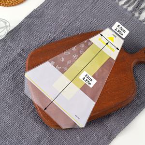 TEMU 50개 투명 삼각형 샌드위치 백 - 쉽게 찢어지는 PET 플라스틱 식품 포장 봉지, 테이크아웃 및 도시락 준비에 완벽