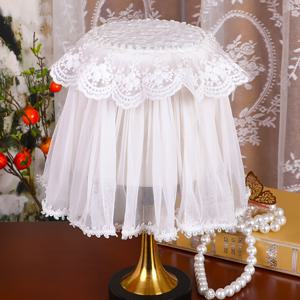 TEMU 책상 램프, 먼지 커버, 레이스 다용도 커버 타월, 소형 테이블 램프, 온수주전자, 건강주전자, 찻상, 재떨이 칸막이 천, 먼지 커버, 타월