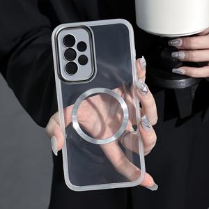 TEMU 휴대폰 케이스 - 3가지 색상 선택 가능 A2K 마그네틱 충전식 폰 커버 (삼성 갤럭시 A32-4G/A32-5G/M32-5G/A33-5G/A52/A52S-5G/A53-5G/A72/A73-5G/노트20울트라/A26 코어 패셔너블 남녀 공용 충격 흡수 케이스)