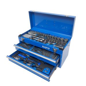 TEMU 120개 공구 세트 (서랍형) - 자동차/가정/자전거 유지 보수 기계 공구 키트, 전문가용 기어 렌치 및 기타 자동차 유지 보수 추가 공구 키트, 내구성 좋은 철제 보관 상자