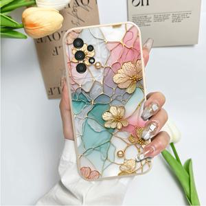 TEMU 갤럭시 A04 A04S A05 A05S A06 A13 A14 A15 A16 A22 A23 A24 A25 A32 A33 A34 A35 A52 A52S A53 A54 A55 5G, 갤럭시 S21 S22 S23 S24 FE 플러스 울트라 5G용 프린팅 폰 케이스 - 아름다운 만화 풍경 꽃 나비 캐릭터 유화 컬러풀 디자인 - 3A3107