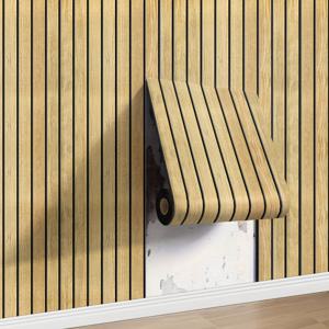 TEMU 1/3 롤 3D 우드 그레인 벽 패널, 자가 점착 폼 두꺼운 벽지, 텍스처 디자인, 홈 벽 스티커, 떼어내어 붙이는 방식, 간편한 청소 및 설치, 제거 가능, 거실, 침실, 천장, 사무실 개조에 적합