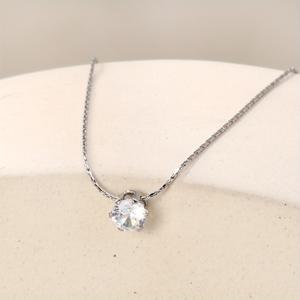 TEMU 1개 반짝이는 투명 원형 펜던트 드롭 목걸이, 여성 스타일 초커에 적합, 패셔너블하고 정교한 주얼리 선물, 프렌치 스타일 변색 방지 원형 반지 목걸이, 트렌디한 액세서리