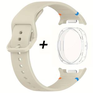 TEMU 삼성 8 (40/40mm) & 클래식/Ultra 2용 실리콘 스트랩 + TPU 보호 케이스, 스마트워치 커버, 웨어러블 테크 기어, 다목적 시계 밴드, 내구성 있는 유연한 시계 밴드