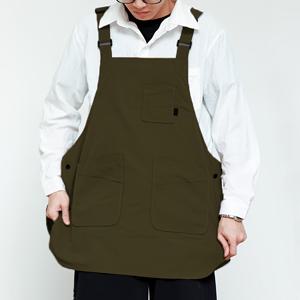 TEMU 1개 아트리스틱 크리에이션 작업 앞치마 - 조절 가능한 멀티포켓 리버서블 디자인, 내구성 폴리에스터 주방용, 베이킹, 카페, 사진 촬영 및 가정용 다목적 의류