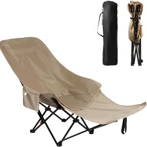 TEMU 286.6Lbs 고하중 접이식 비치 체어, 높이 조절 및 십자형 등받이 - 캠핑, 낚시, 여행, 수영장가, 피크닉에 적합한 휴대용 야외 의자 - 버튼 해제식 접이식 메커니즘, 내구성 있는 패브릭