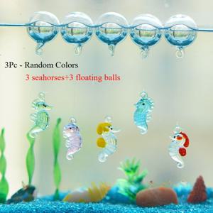 TEMU 3개 미니 수족관 장식 세트: 해마, 고래 & 게 (부유기 기능 포함) – 물고기 탱크용 발광 액세서리, 사진 소품, 미니어처 풍경, 완벽한 선물 및 휴일 기념