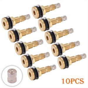 TEMU 10 X TR618A 트랙터용 에어 액체 워터 튜브리스 타이어 밸브 스템 액세서리