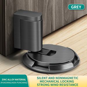 TEMU 신형 도어 스토퍼, 무드릴링, 방풍, 무소음 바닥형 도어 홀더, 기계식 방풍, 유리문 투명 바닥형 도어 스토퍼