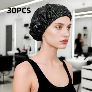 TEMU 블랙 & 퍼플 일회용 두꺼운 염색 캡 - 대용량 디자인, 헤어 염색 헤드 커버 - 여행, 호텔, 애완동물, 이발소, 미용실, 헤어 염색, 컬링, 목욕, 샤워, 헤어 케어, 청소 용품, 주방 청소 도구, 쓰레기 봉투 - 부활절, 어머니날, 추수감사절, 발렌타인데이, 새해 휴일 장식, 스파