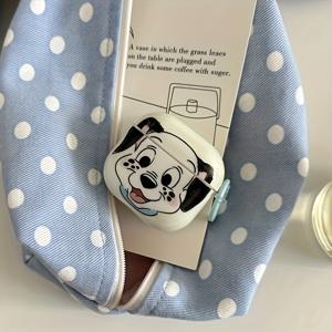 TEMU 큰 귀 강아지 디자인 + Apple Airpods Pro 2, Airpods Pro, Airpods 4, Airpods 3, Airpods 2 호환 원형 이어폰 케이스, 스타일리시 여성용 이어폰 케이스, 이어폰 케이스
