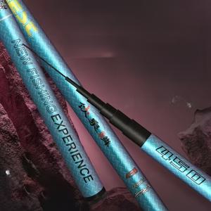 TEMU 신형 드링킹 스프링 린 시리즈 유리 섬유 짧은 낚싯대 1개, 초보자에게 적합, 작은 계곡, 강, 담수 잉어 낚시에 적합한 디자인