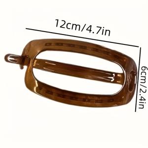 TEMU 1개 간편한 성격 타입 타원형 헤어 클립/대형 클립, 데일리 모임, 여행용, 머리 볼륨 고정, 대형 스타일링, 오래 지속되는 크리스마스 선물, 우아하고 실용적이고 다용도