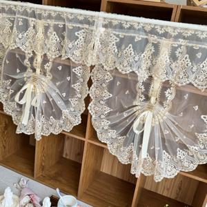 TEMU KMSG 2패널 럭셔리 플로럴 로만 블라인드 - 필터링 조절 가능 창문 커튼, 주방, 식당, 욕실용, 로드 포켓 룸 디바이더 패널 (저유지보수 빈티지 창문 커튼)