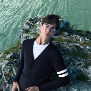 TEMU 남성용 클래식 니트 가디건 (가을/겨울)