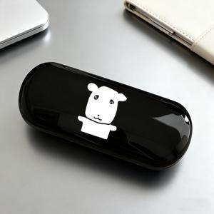 TEMU 귀여운 안경 낀 울고 있는 강아지 하드 케이스 - 안경 보관함 & 홀더, 여성을 위한 재미있는 펫 테마 액세서리 선물 (생일, 기념일) - 안경 보관용 케이스